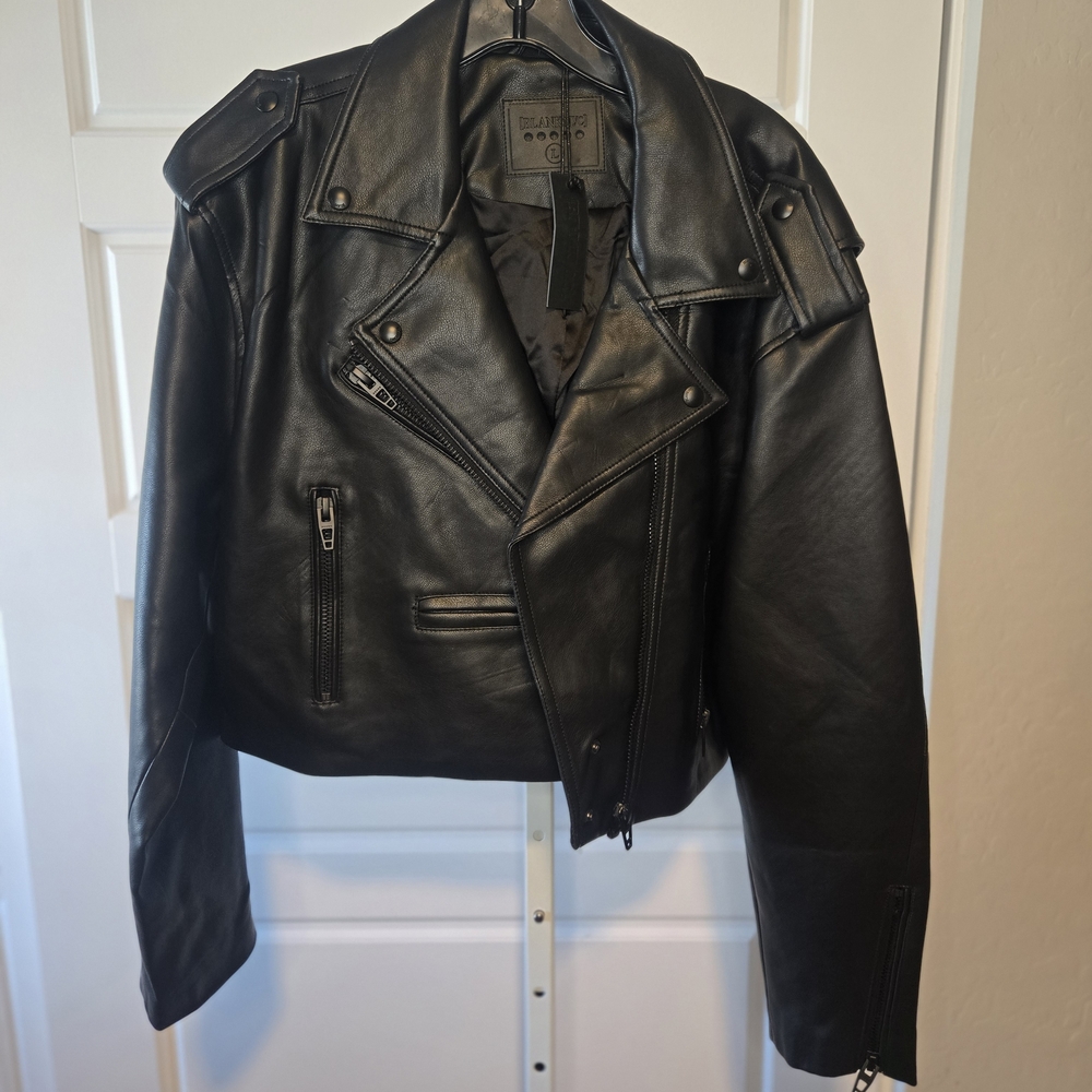 Blank NYC Black Faux Leather Jacket